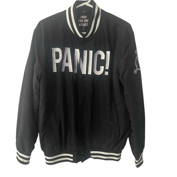 Panic at the Disco Pray for The Wicked Bomber Jacket Snap Front Size Large - Picture 1 of 6